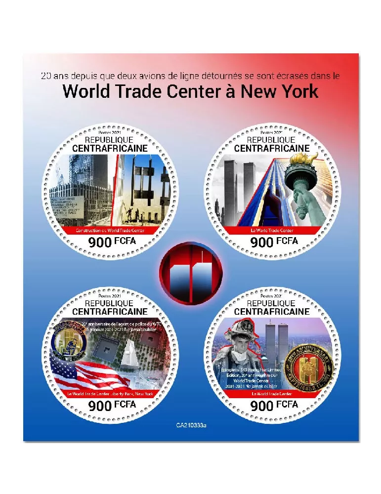 n° 7987/7990 - Timbre CENTRAFRIQUE Poste