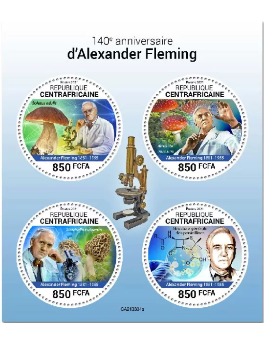 n° 7991/7994 - Timbre CENTRAFRIQUE Poste