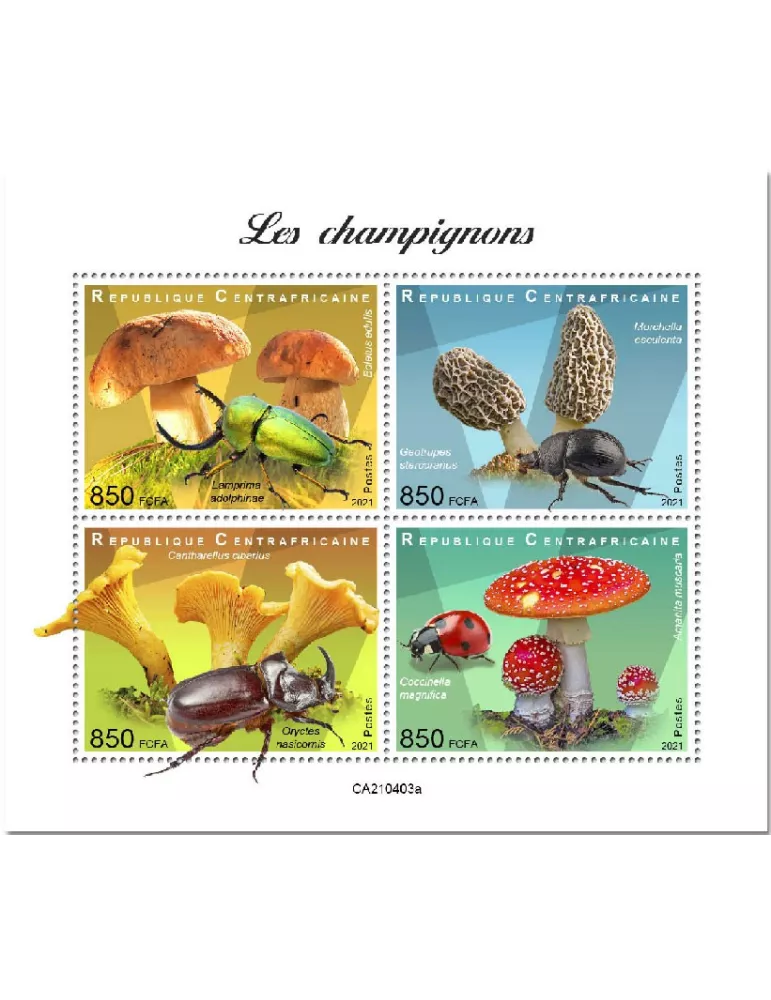 n° 8033/8036 - Timbre CENTRAFRIQUE Poste