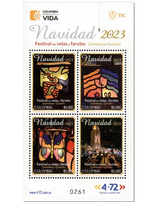 n° 2684/2687 - Timbre COLOMBIE Poste