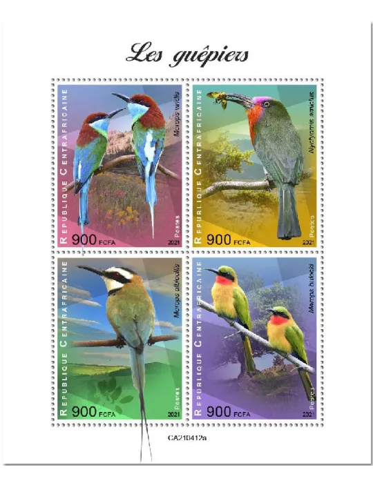 n° 8069/8072 - Timbre CENTRAFRIQUE Poste