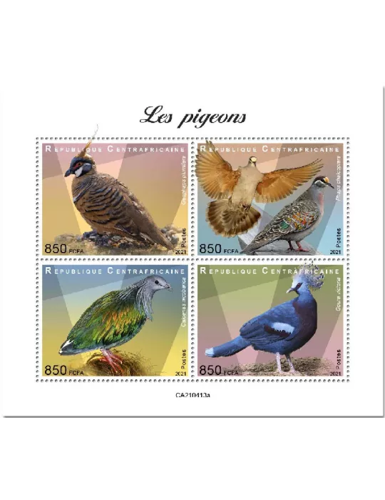n° 8073/8076 - Timbre CENTRAFRIQUE Poste