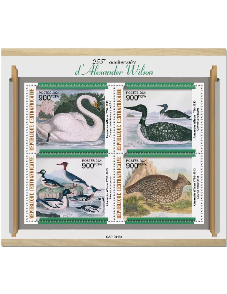 n° 8085/8088 - Timbre CENTRAFRIQUE Poste