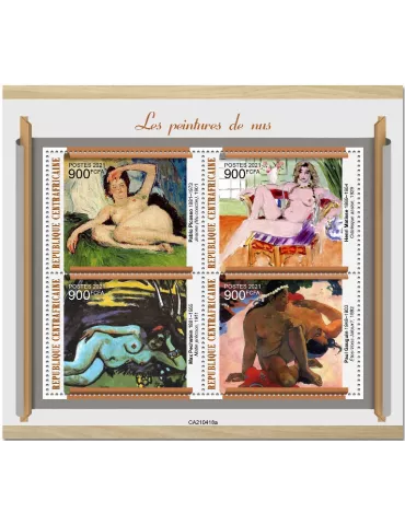 n° 8093/8096 - Timbre CENTRAFRIQUE Poste