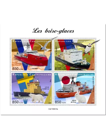 n° 8113/8116 - Timbre CENTRAFRIQUE Poste