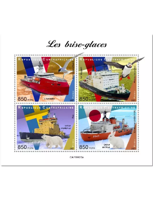 n° 8113/8116 - Timbre CENTRAFRIQUE Poste