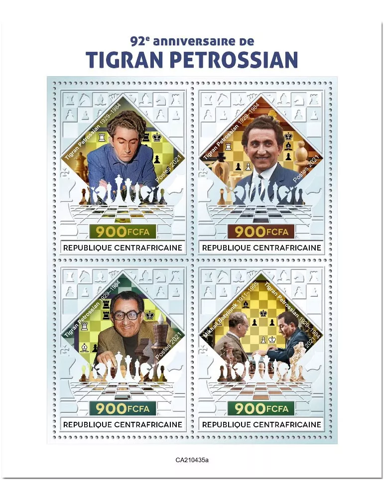 n° 8178/8181 - Timbre CENTRAFRIQUE Poste