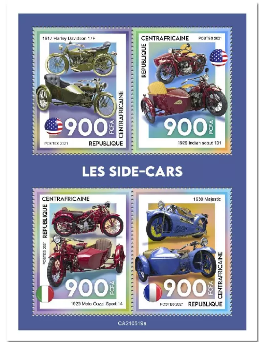 n° 8261/8264 - Timbre CENTRAFRIQUE Poste