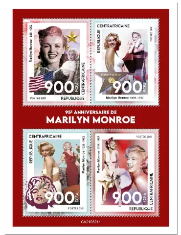 n° 8269/8272 - Timbre CENTRAFRIQUE Poste