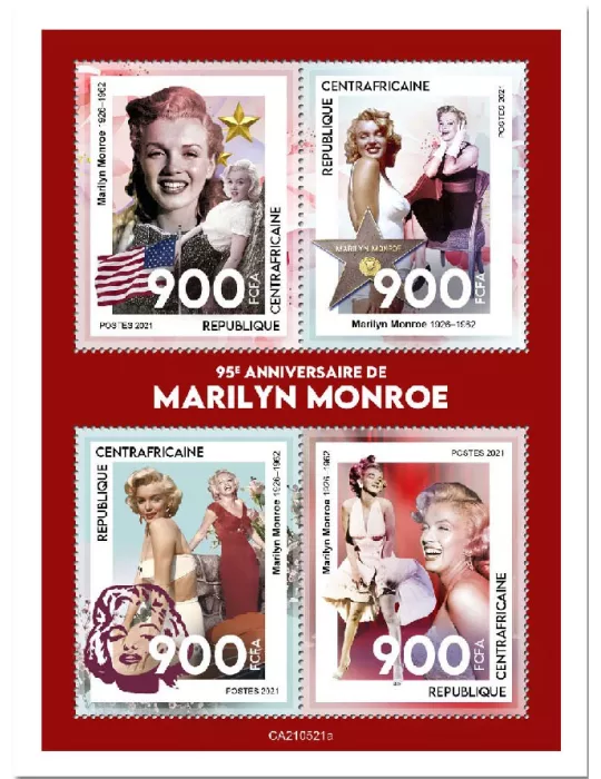 n° 8269/8272 - Timbre CENTRAFRIQUE Poste