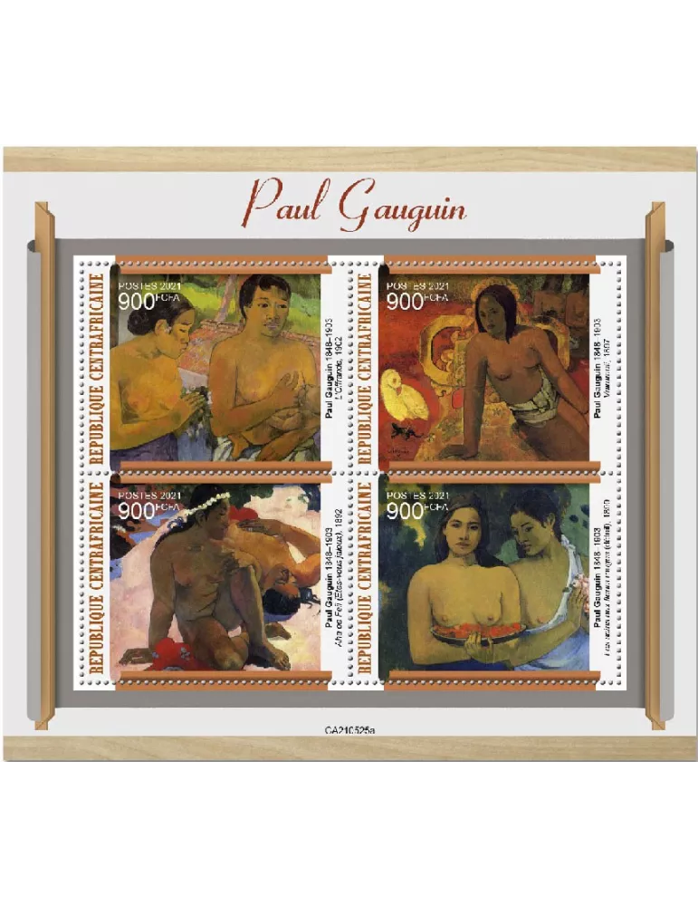 n° 8277/8280 - Timbre CENTRAFRIQUE Poste