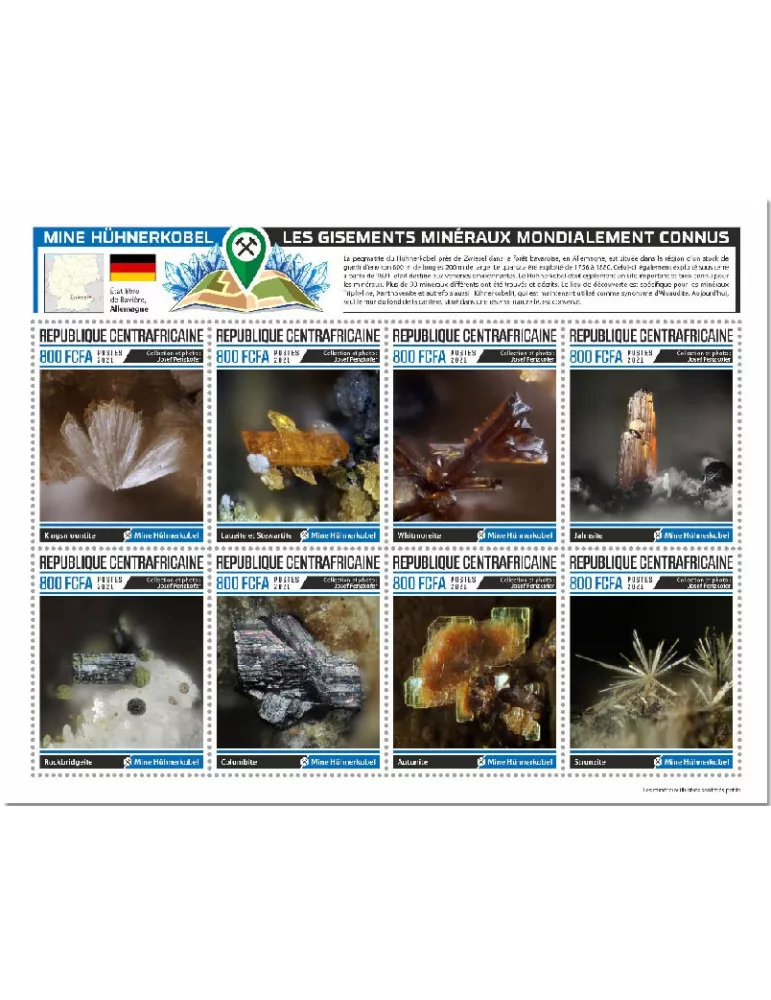 n° 8301/8308 - Timbre CENTRAFRIQUE Poste