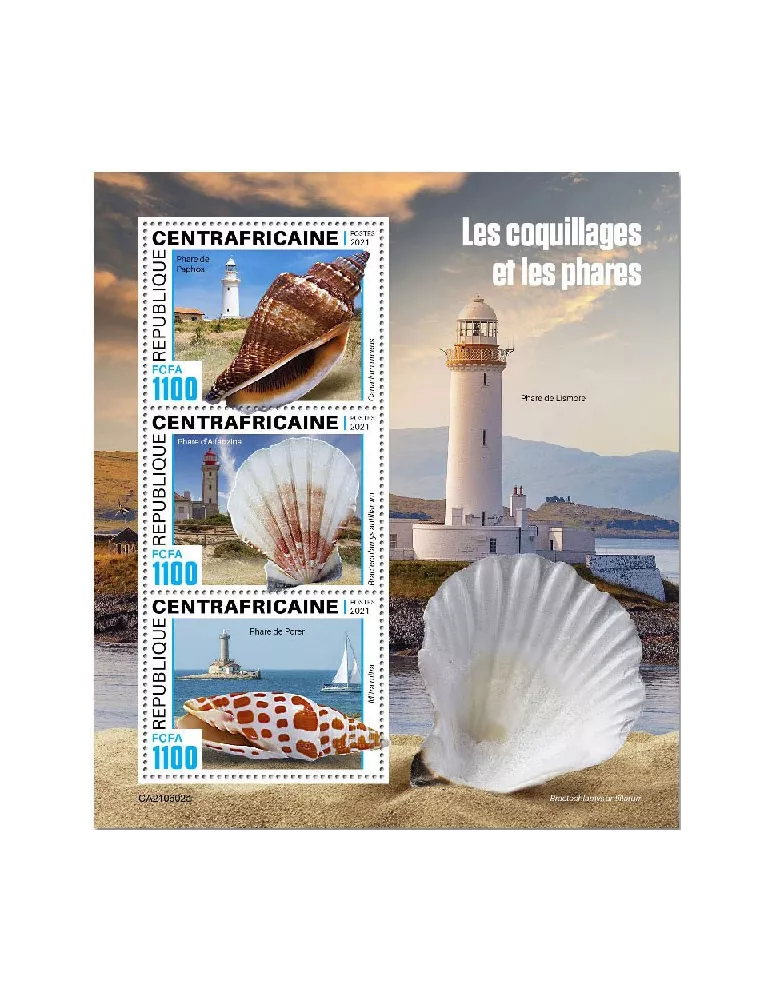 n° 8309/8311 - Timbre CENTRAFRIQUE Poste