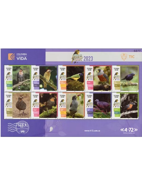 n° 2720/2729 - Timbre COLOMBIE Poste