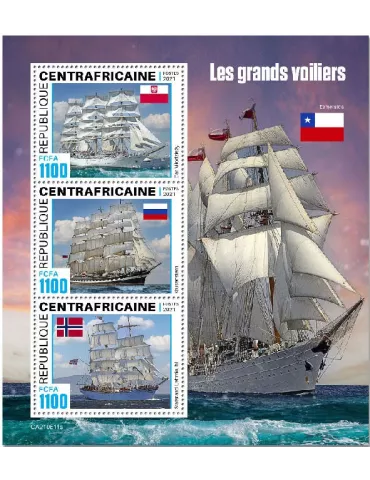 n° 8336/8338 - Timbre CENTRAFRIQUE Poste