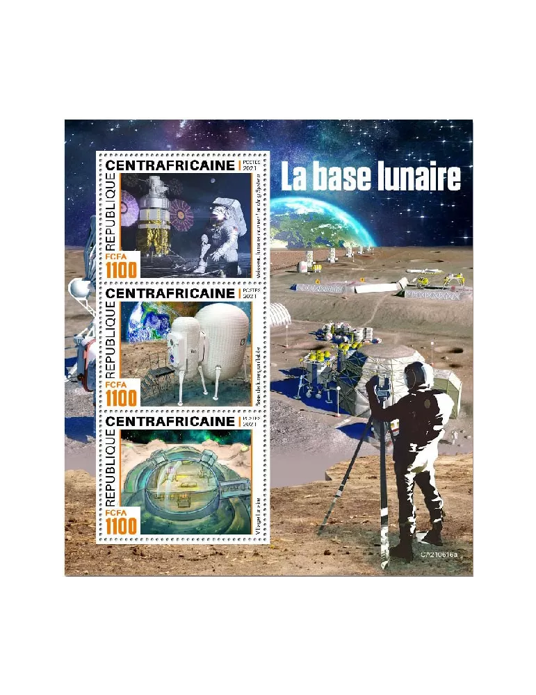 n° 8351/8353 - Timbre CENTRAFRIQUE Poste