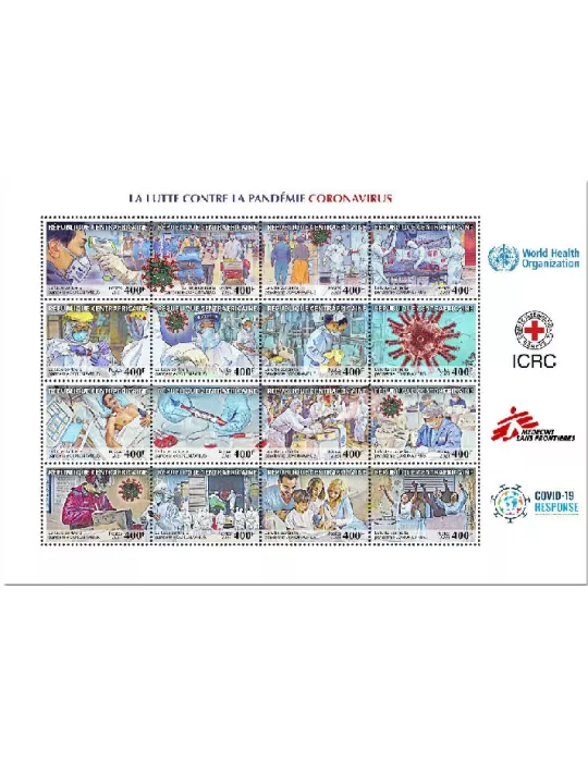 n° 8410/8425 - Timbre CENTRAFRIQUE Poste