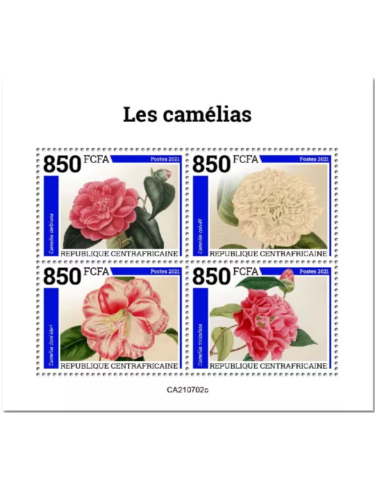 n° 8437A/8440A - Timbre CENTRAFRIQUE Poste