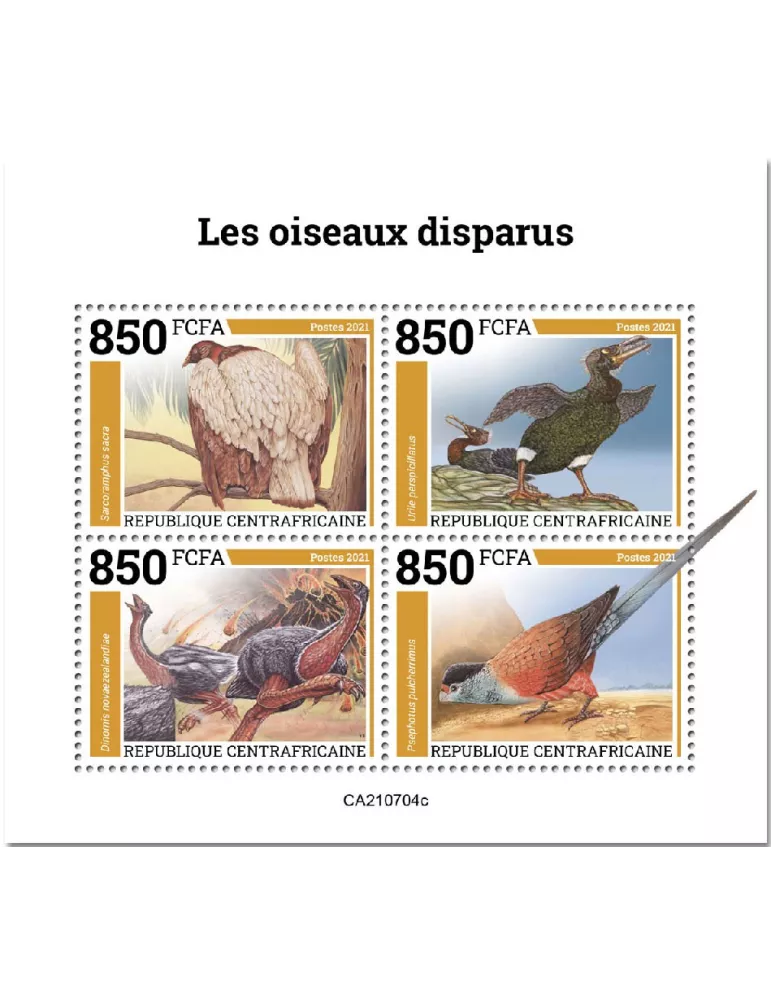 n° 8445A/8448A - Timbre CENTRAFRIQUE Poste