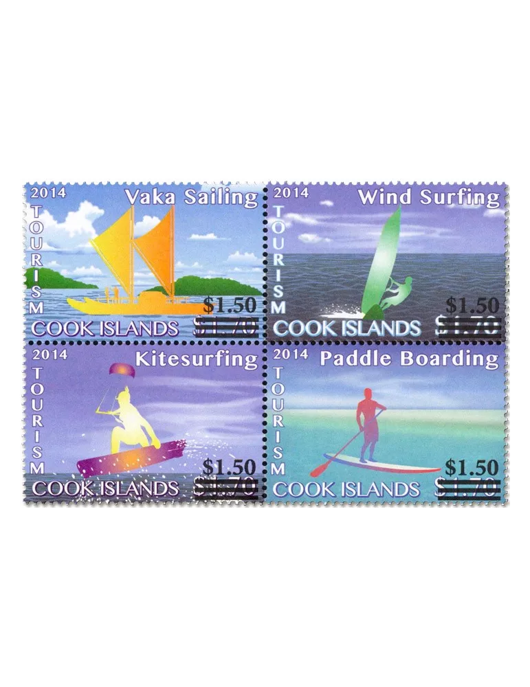 n° 1593A/1604A et n° 1605A/1616A - Timbre COOK (Oc) Poste