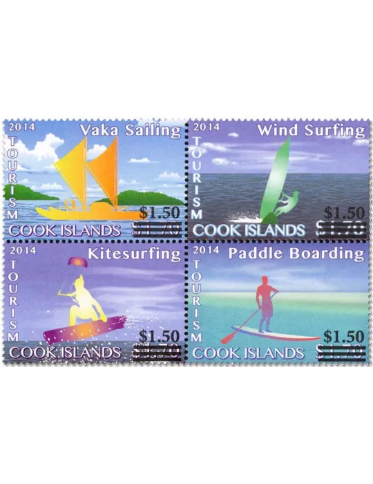 n° 1593A/1604A et n° 1605A/1616A - Timbre COOK (Oc) Poste