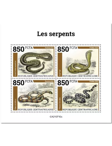 n° 8469A/8472A - Timbre CENTRAFRIQUE Poste