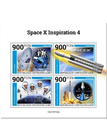 n° 8529A/8532A - Timbre CENTRAFRIQUE Poste