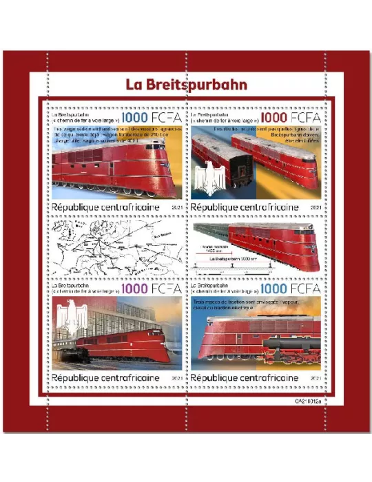 n° 8719/8722 - Timbre CENTRAFRIQUE Poste