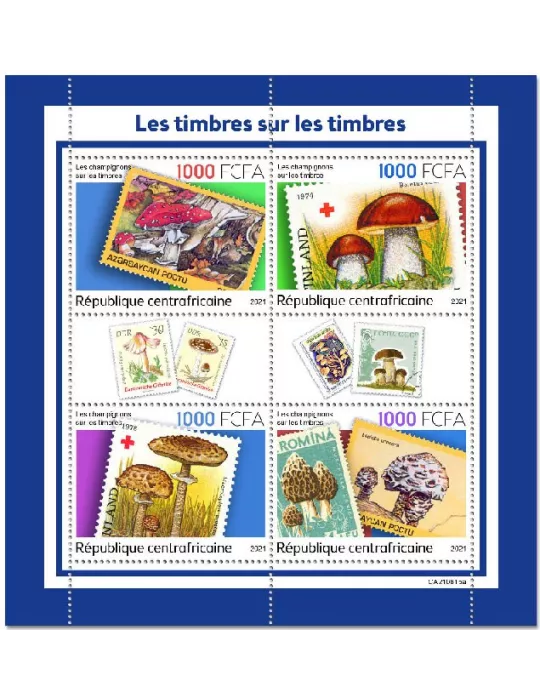 n° 8731/8734 - Timbre CENTRAFRIQUE Poste