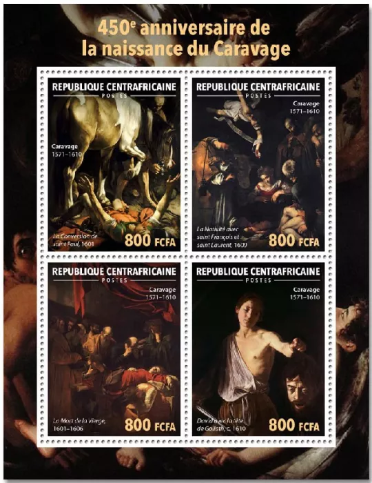 n° 8786/8789 - Timbre CENTRAFRIQUE Poste