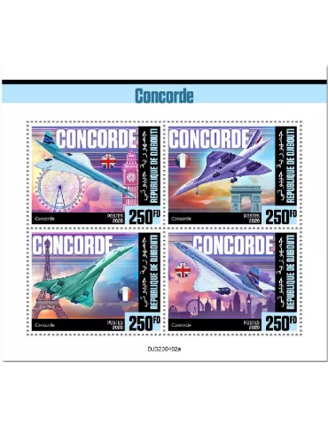 n° 3117/3120 - Timbre DJIBOUTI Poste