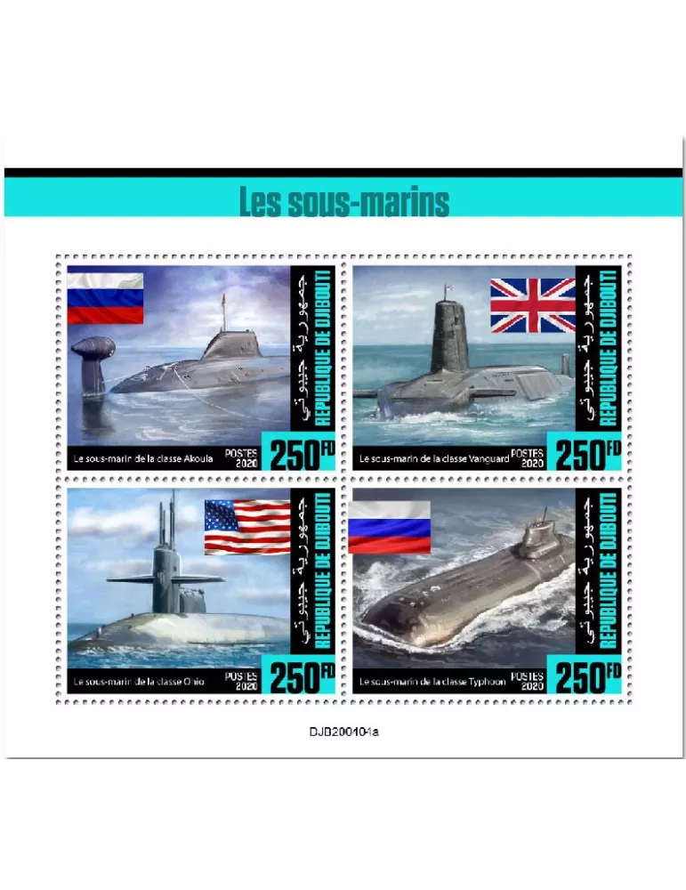 n° 3125/3128 - Timbre DJIBOUTI Poste