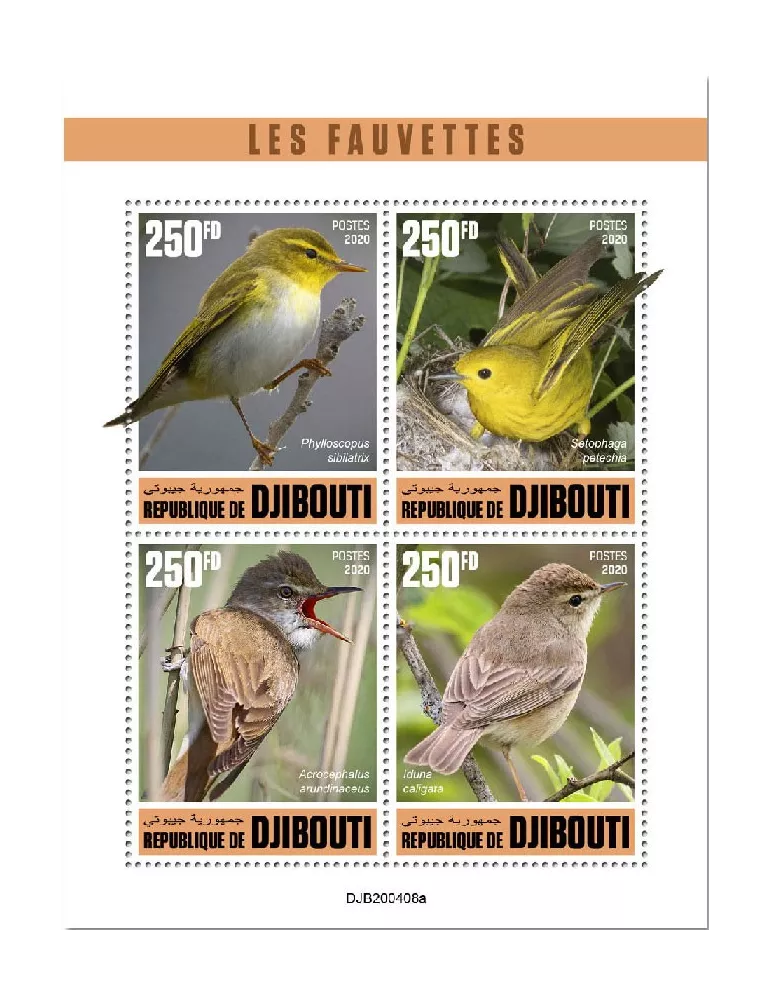 n° 3141/3144 - Timbre DJIBOUTI Poste