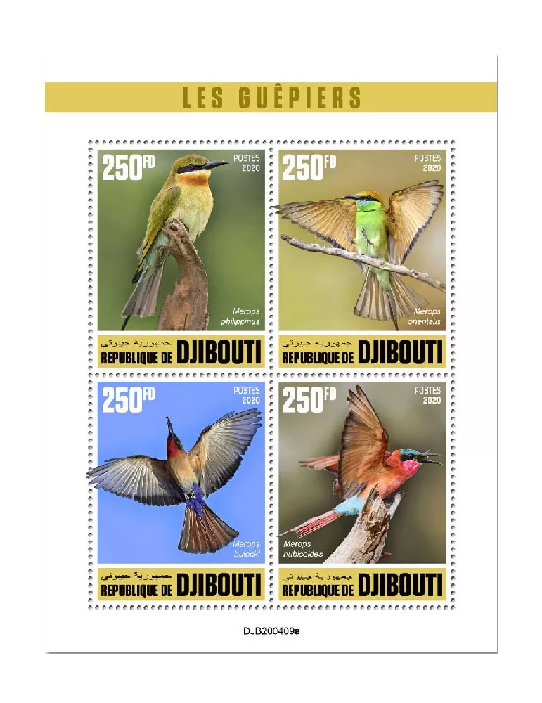 n° 3145/3148 - Timbre DJIBOUTI Poste