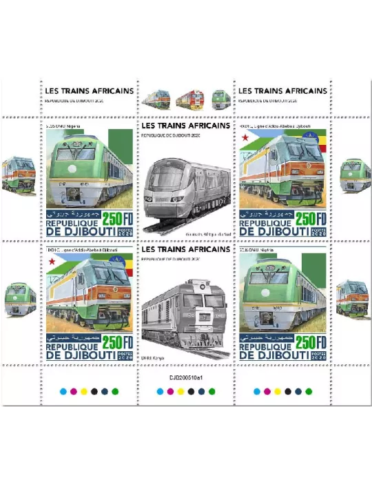 n° 3240/3241 - Timbre DJIBOUTI Poste