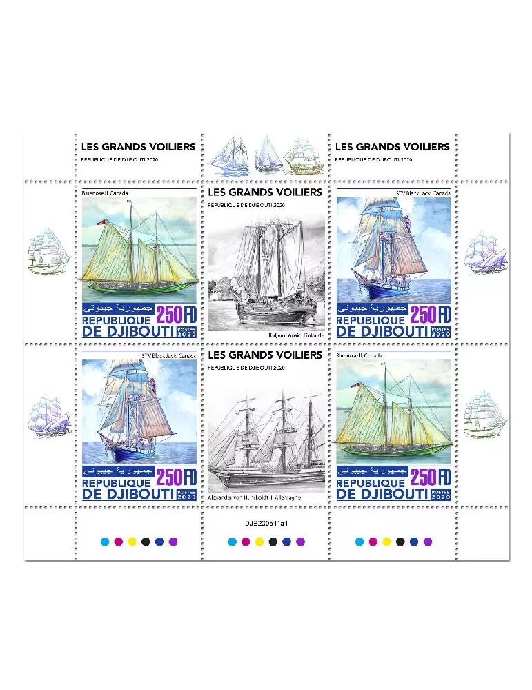 n° 3244/3245 - Timbre DJIBOUTI Poste
