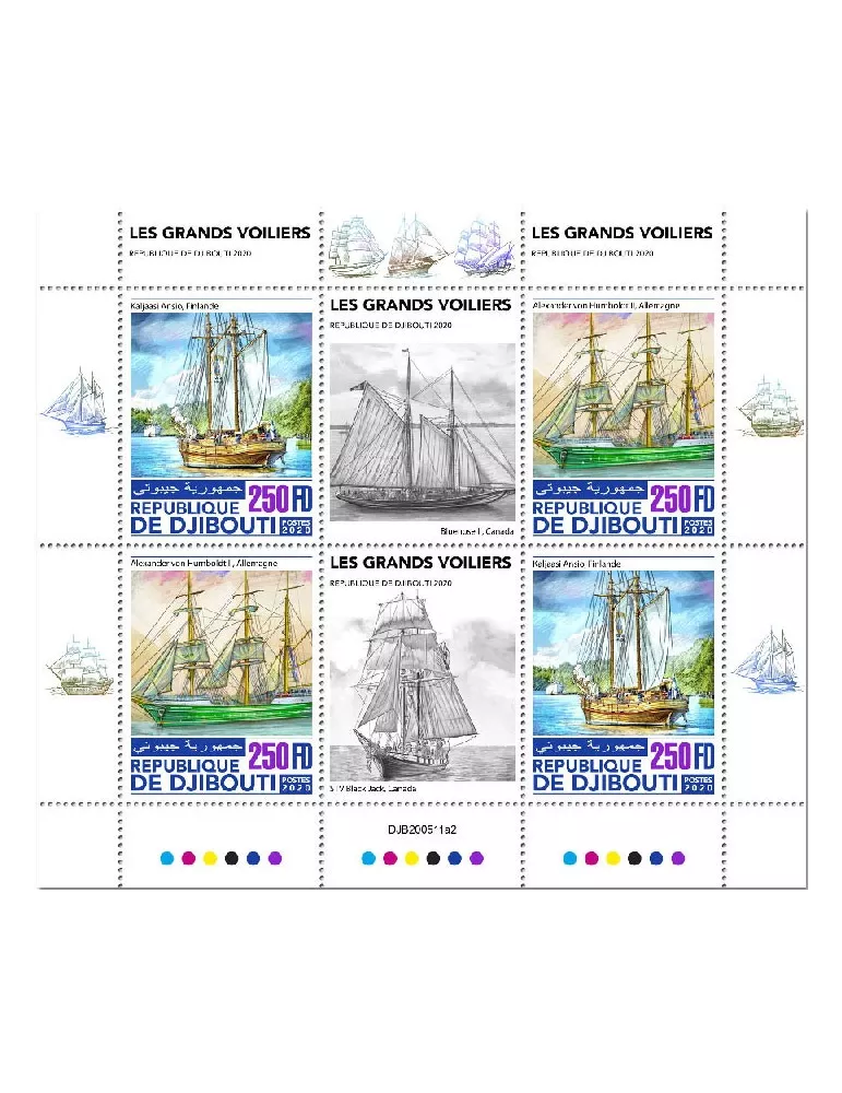 n° 3246/3247 - Timbre DJIBOUTI Poste