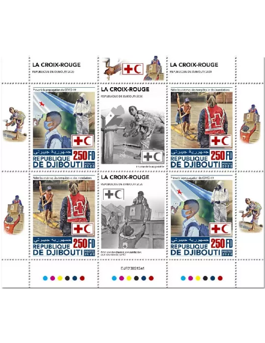 n° 3260/3261 - Timbre DJIBOUTI Poste