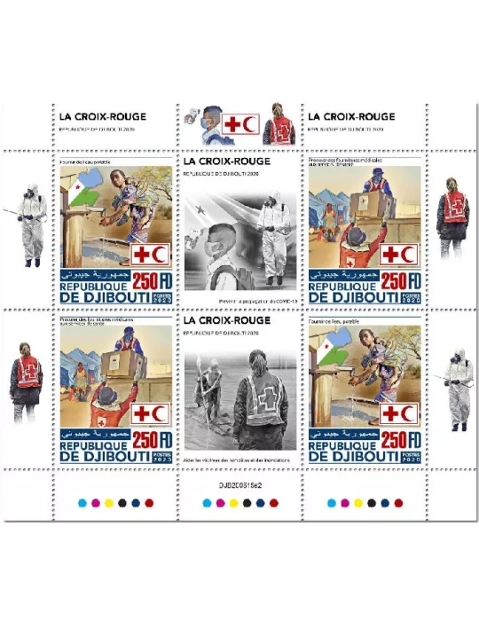 n° 3262/3263 - Timbre DJIBOUTI Poste