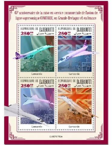 n° 3417/3420 - Timbre DJIBOUTI Poste