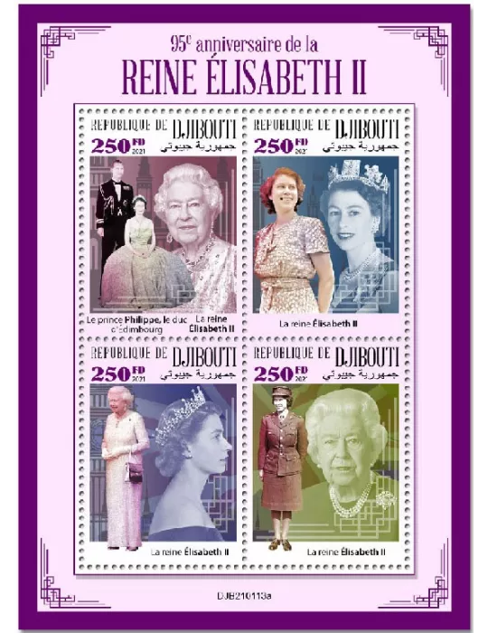 n° 3421/3424 - Timbre DJIBOUTI Poste