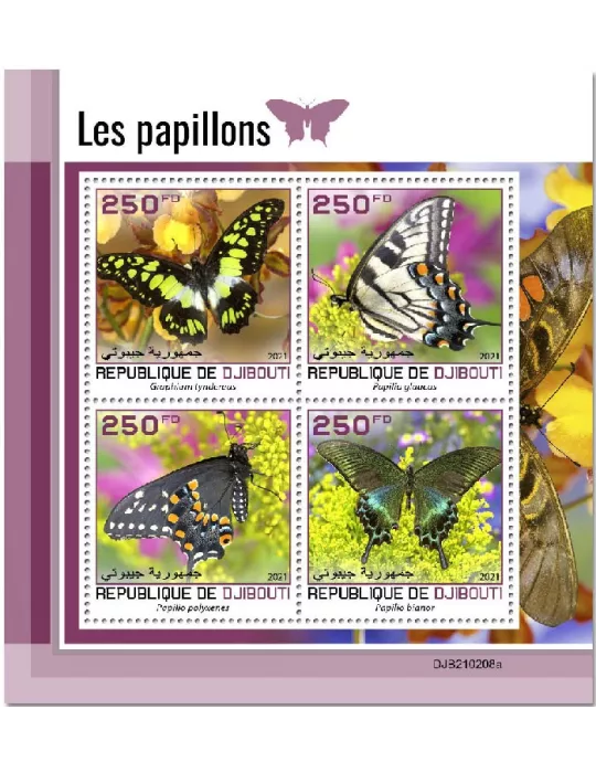 n° 3483/3486 - Timbre DJIBOUTI Poste