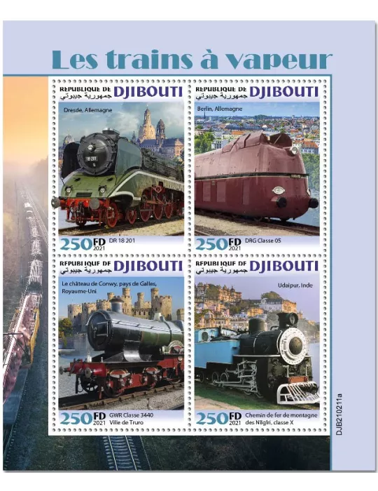 n° 3495/3498 - Timbre DJIBOUTI Poste