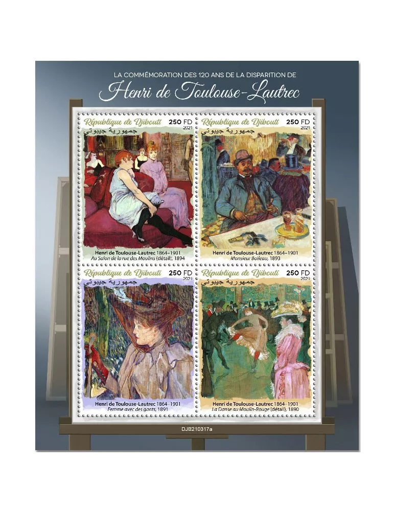 n° 3591/3593 - Timbre DJIBOUTI Poste