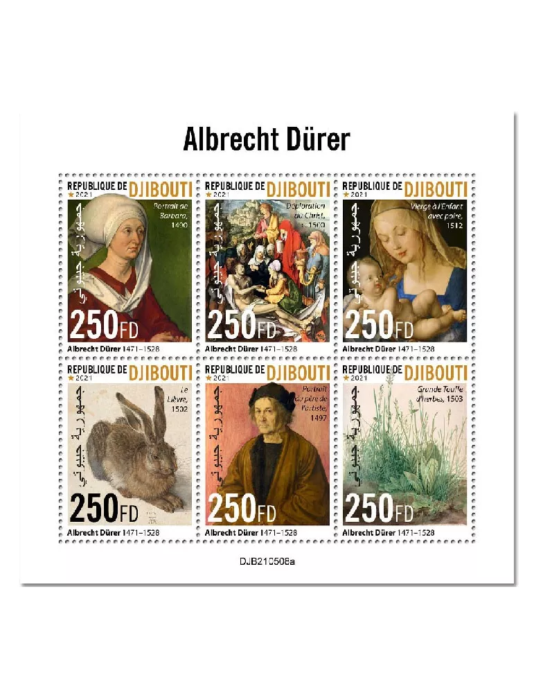 n° 3704/3709 - Timbre DJIBOUTI Poste