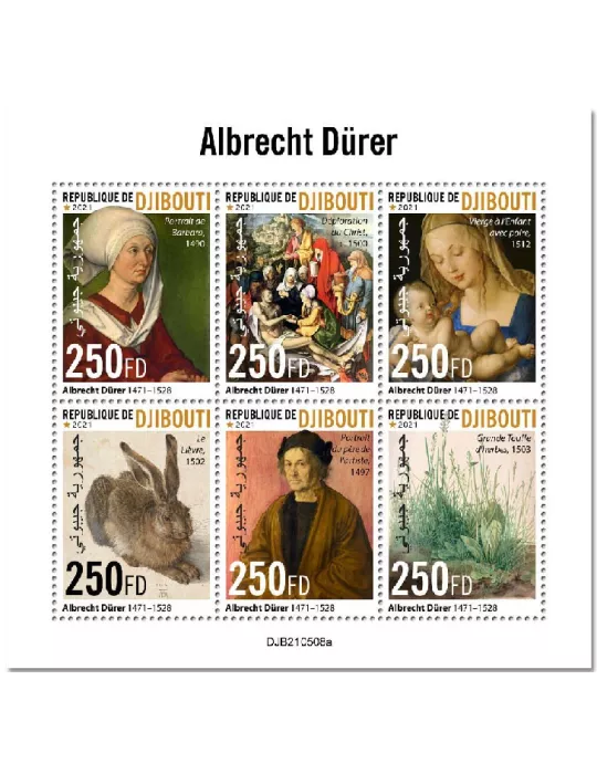 n° 3704/3709 - Timbre DJIBOUTI Poste