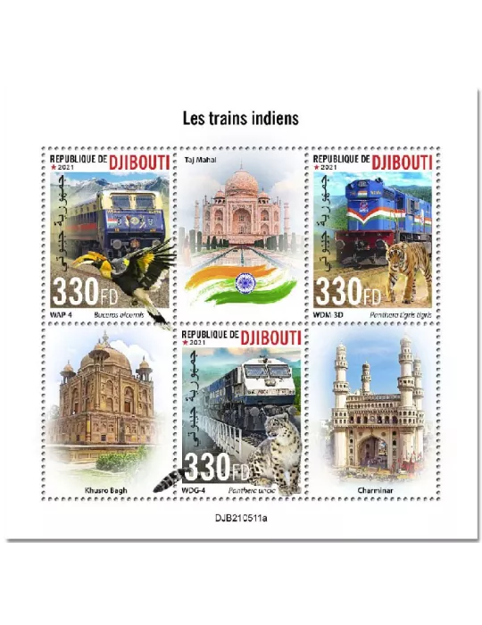 n° 3722/3724 - Timbre DJIBOUTI Poste
