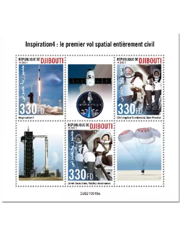 n° 3743/3745 - Timbre DJIBOUTI Poste