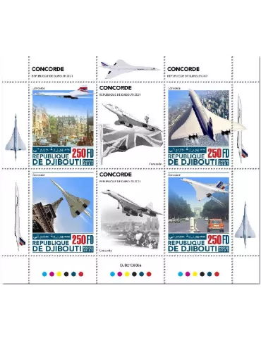 n° 3789/3792 - Timbre DJIBOUTI Poste