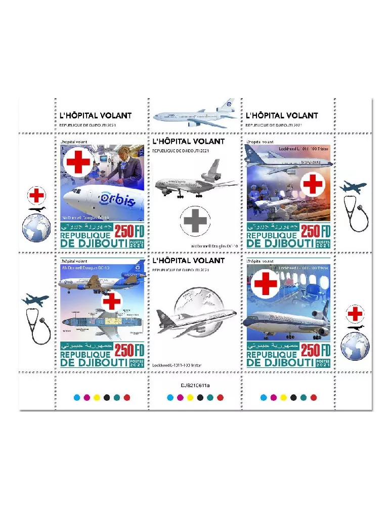 n° 3797/3800 - Timbre DJIBOUTI Poste